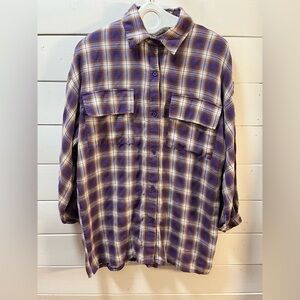 FATE – Purple Checked Shirt (Size S)